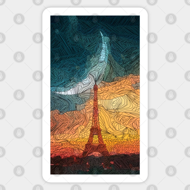 Eiffel Tower Beauty Sticker by Playful Creatives